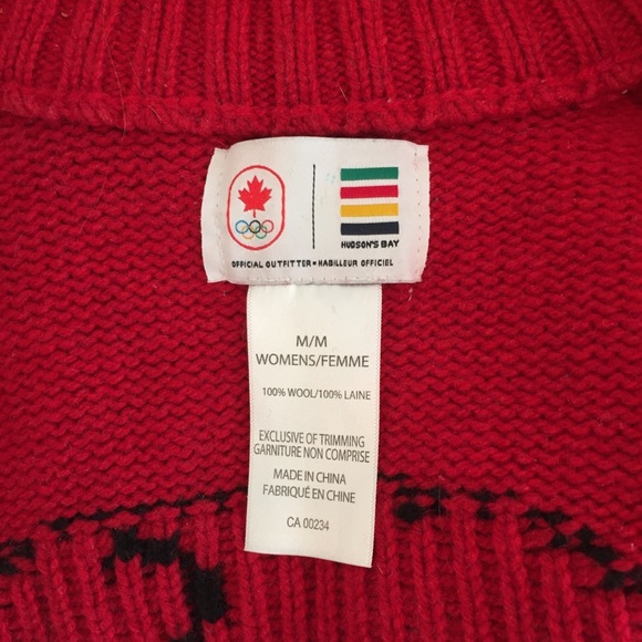 🛑 SOLD! CANADA OLYMPIC WOOL CARDIGAN SWEATER - Picture 6 of 13